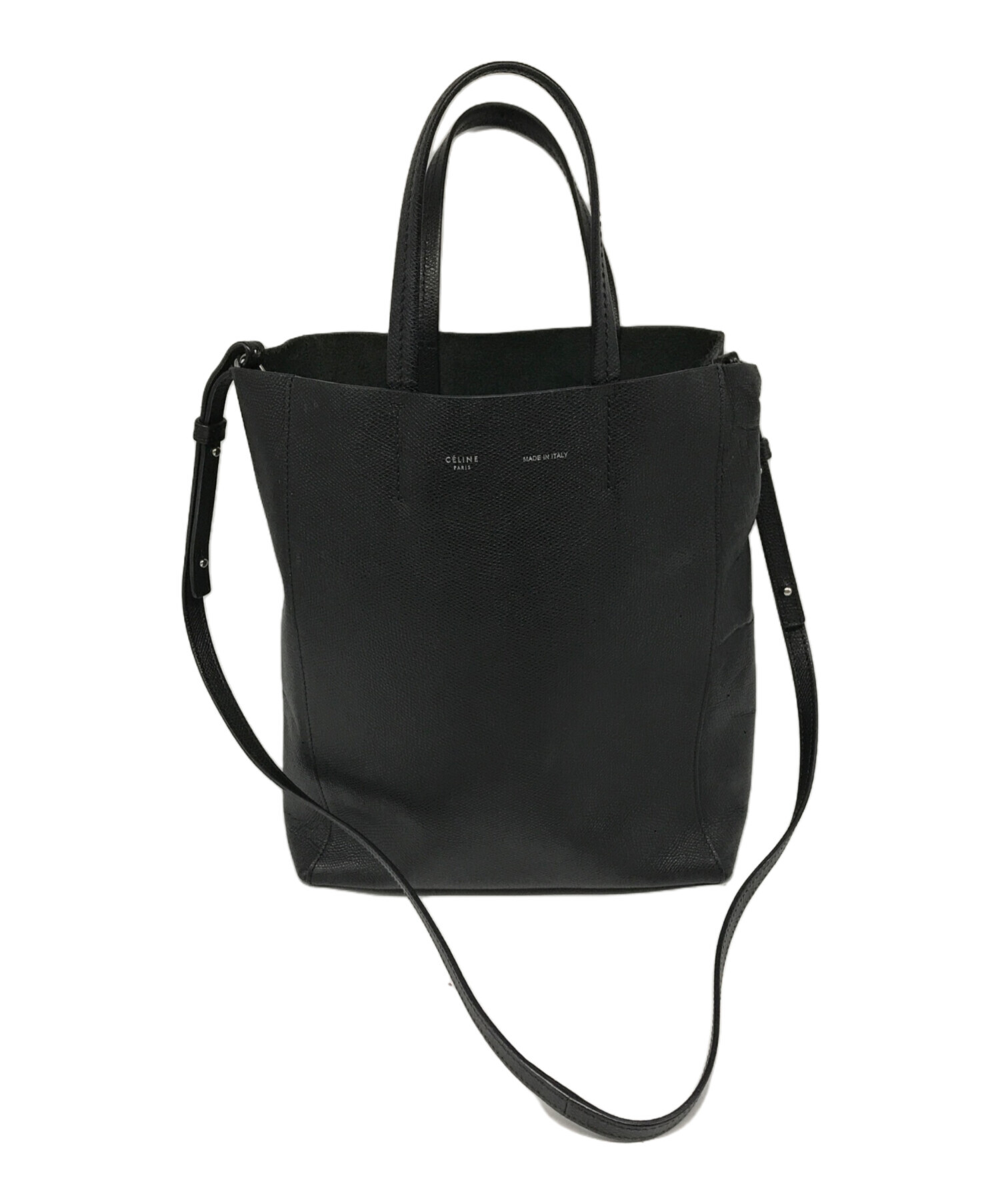 中古・古着通販】CELINE (セリーヌ) SMALL CABAS 2wayバッグ ブラック