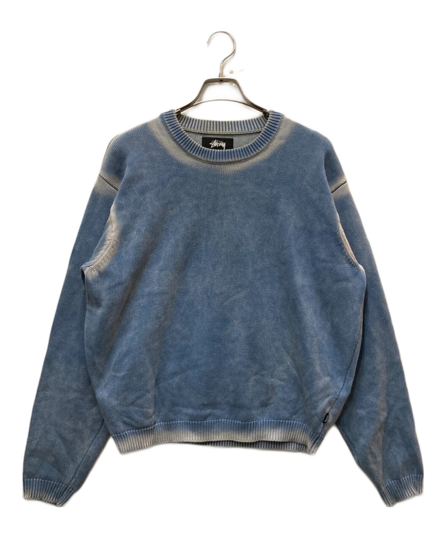 中古・古着通販】stussy (ステューシー) FADED COTTON KNIT CREW