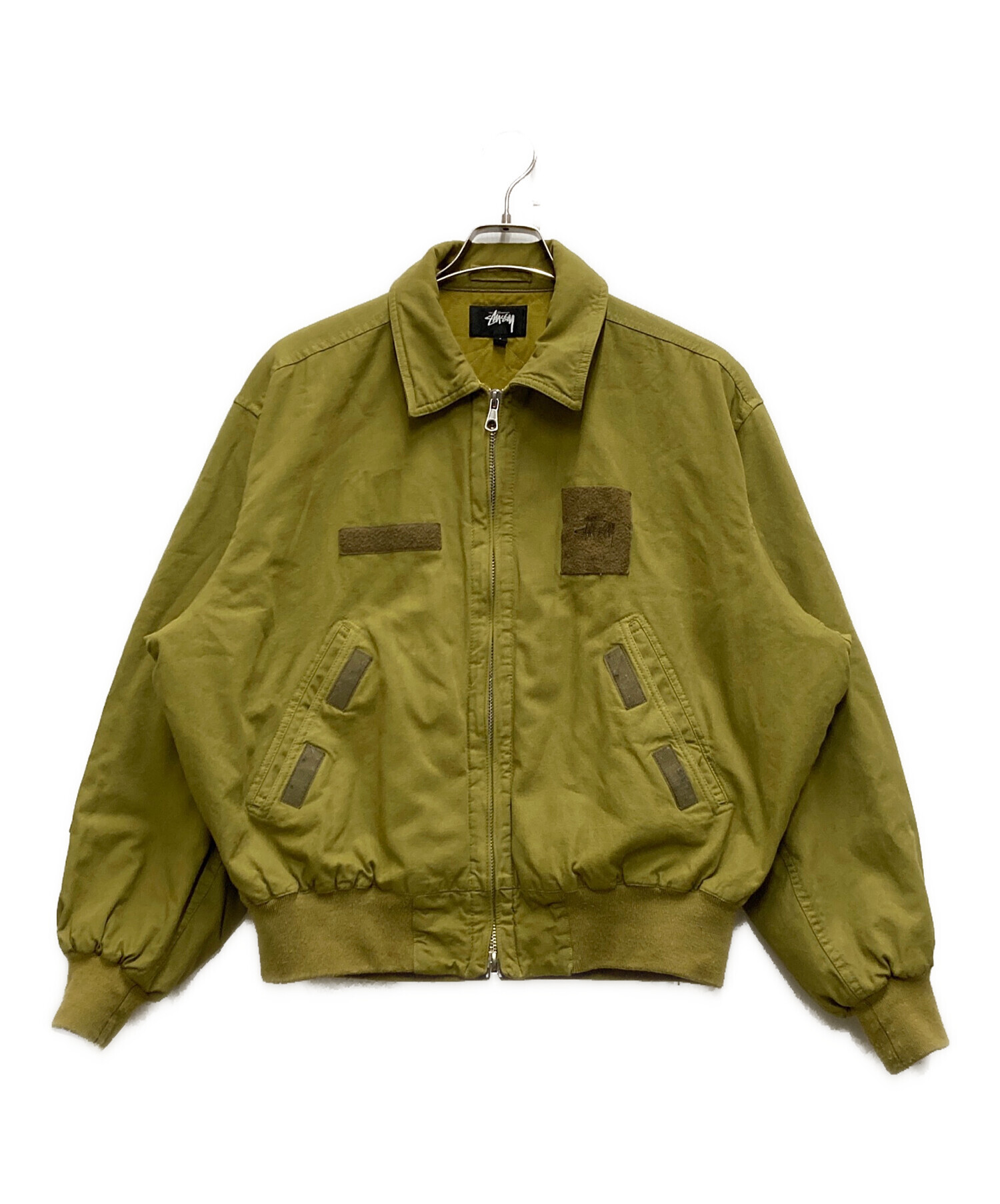 中古・古着通販】stussy (ステューシー) Flight Bomber カーキ サイズ