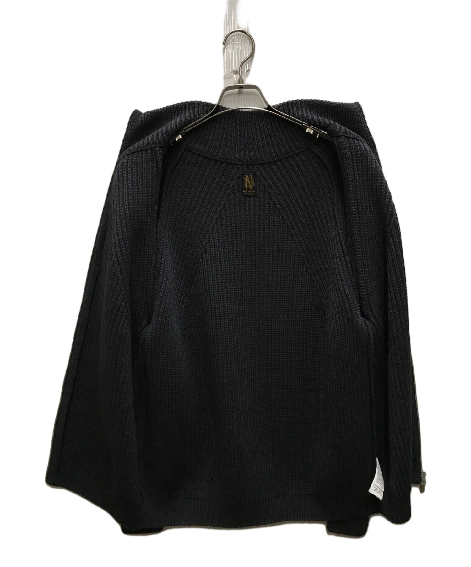 中古・古着通販】BATONER (バトナ―) SIGNATURE DRIVERS KNIT グレー