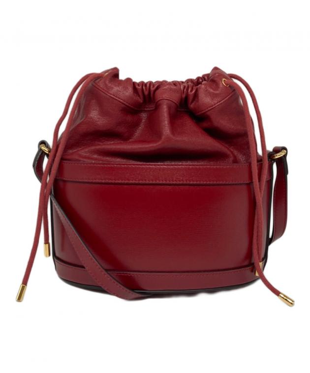 中古・古着通販】GUCCI (グッチ) ホースビット バケットバッグ レッド
