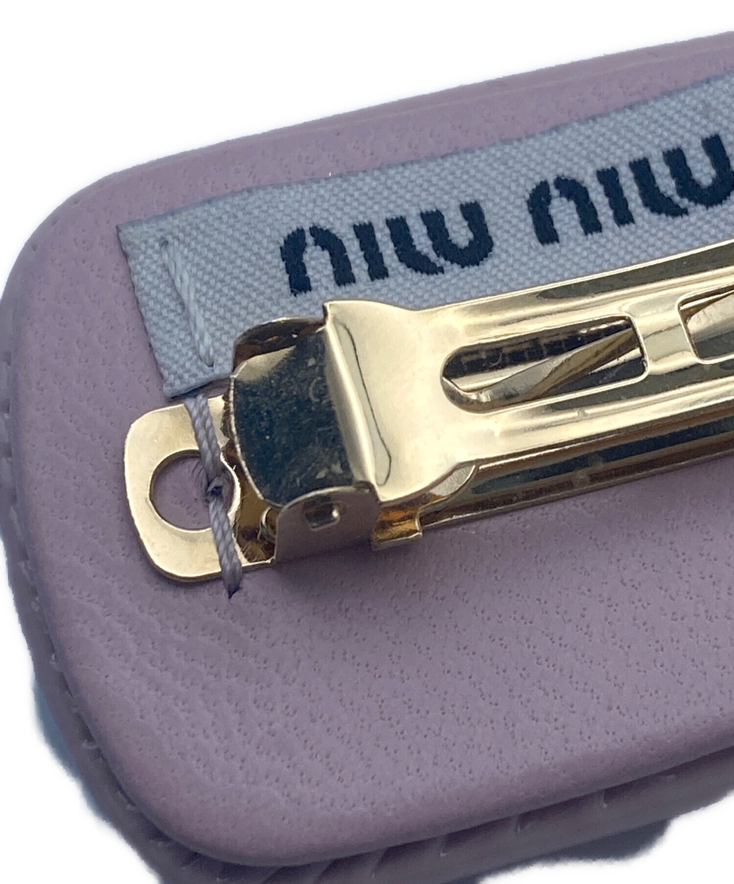 Miumiu バレッタ　紫 中古・古着通販】MIU MIU (ミュウミュウ) ヘアクリップ/バレッタ