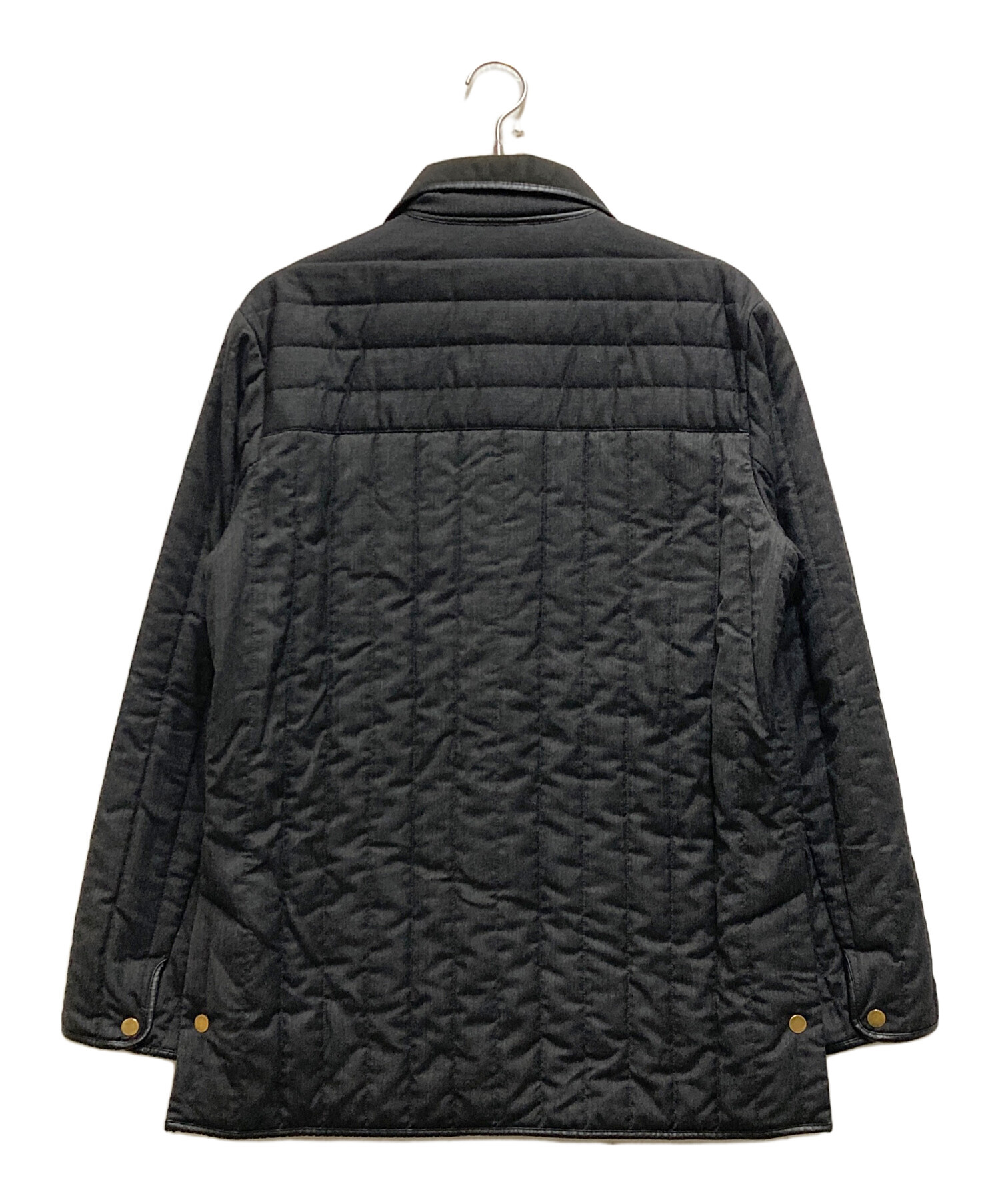 中古・古着通販】dunhill (ダンヒル) レザーパイピングキルティング