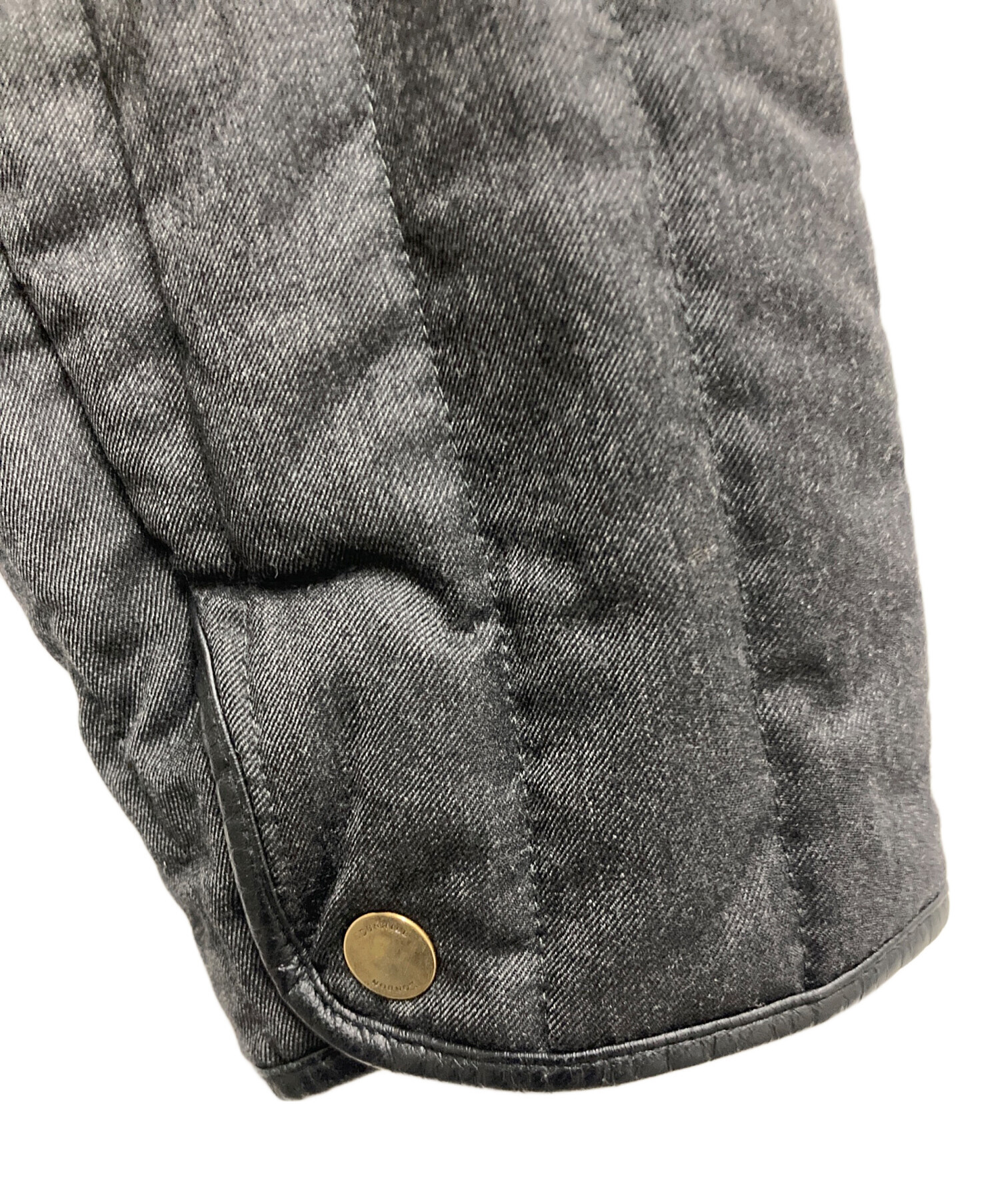 中古・古着通販】dunhill (ダンヒル) レザーパイピングキルティング