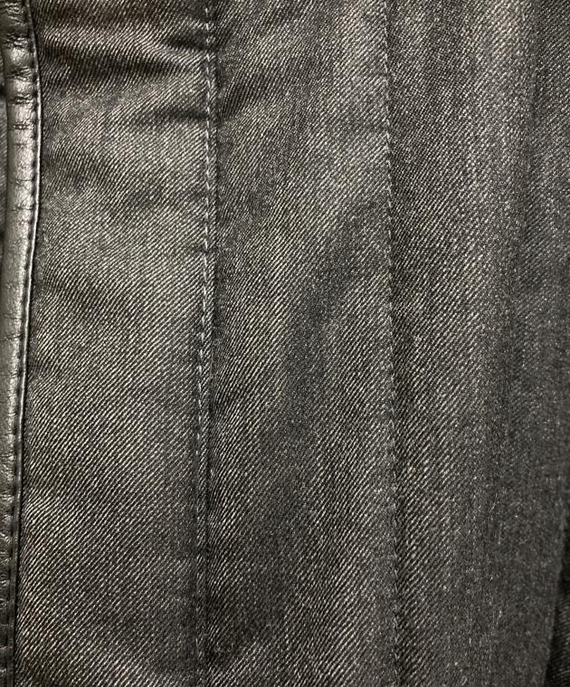 中古・古着通販】dunhill (ダンヒル) レザーパイピングキルティング