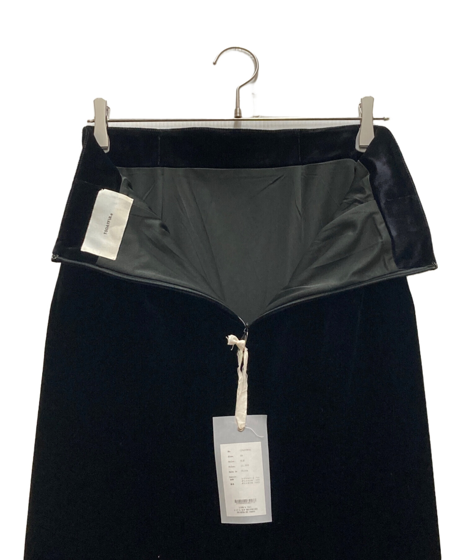 TODAYFUL Pencil Velour Skirt 38 【公式通販】
