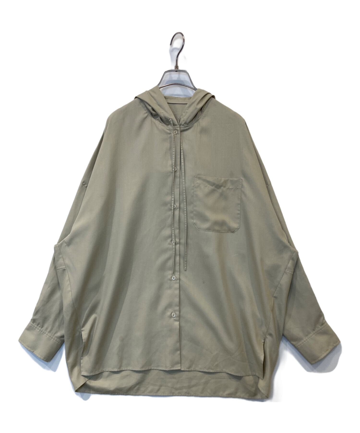 中古・古着通販】crewre (クルー) フルダルスパンフードシャツ