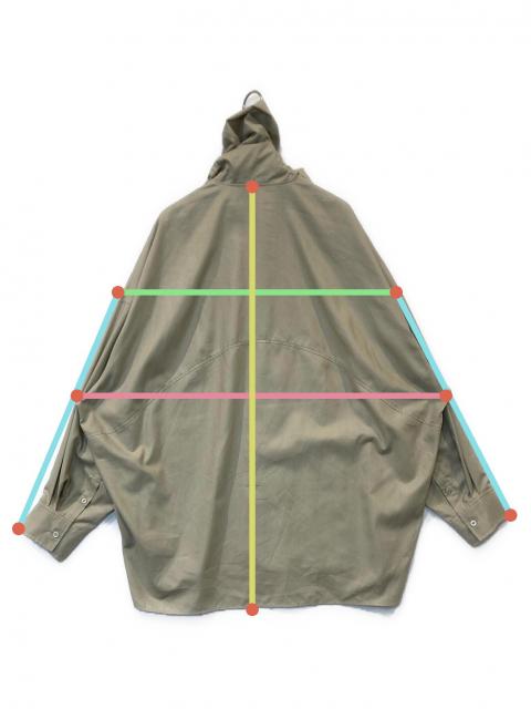 中古・古着通販】crewre (クルー) フルダルスパンフードシャツ