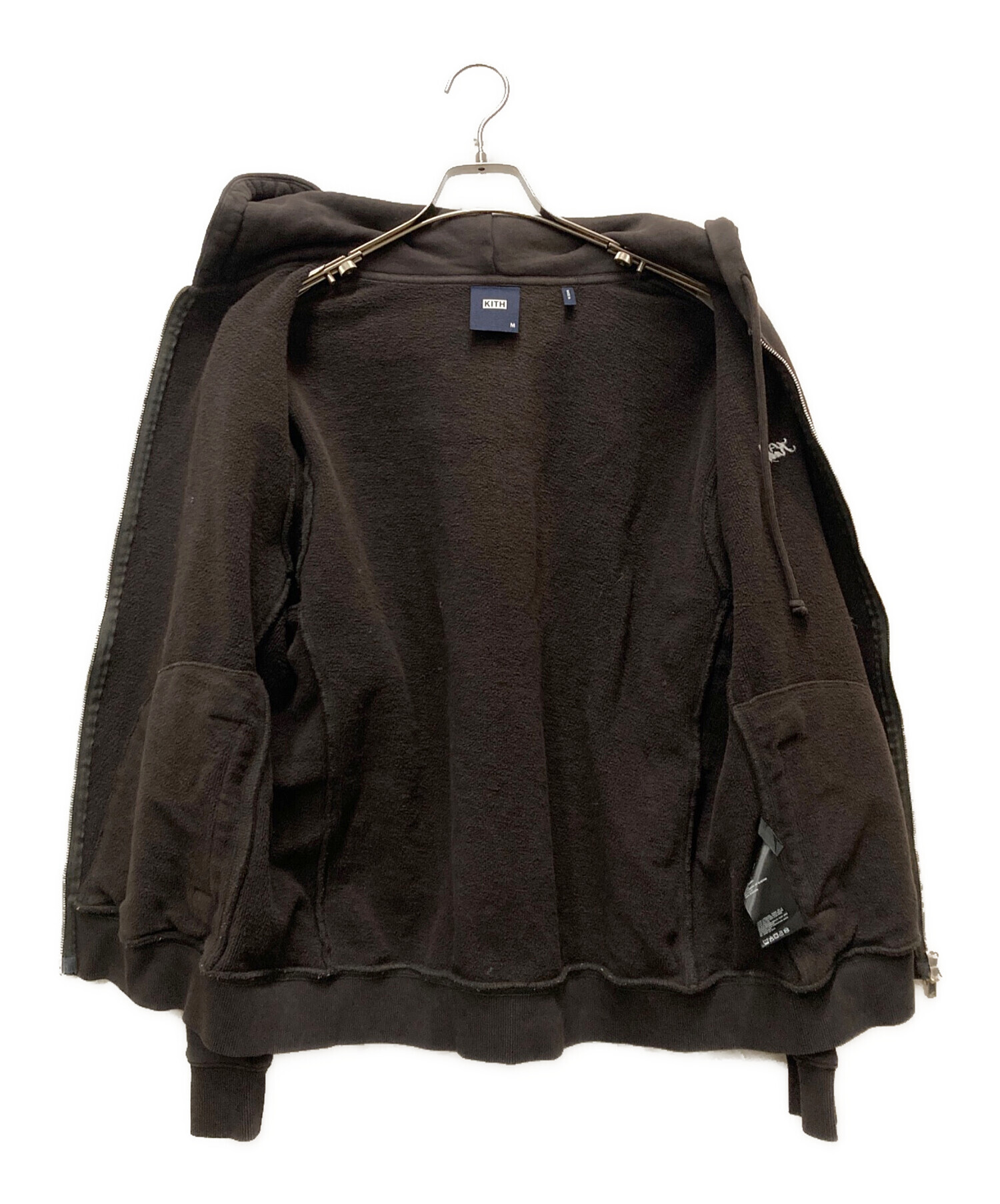 中古・古着通販】KITH (キス) Williams V Zip Up Hoodie ブラウン