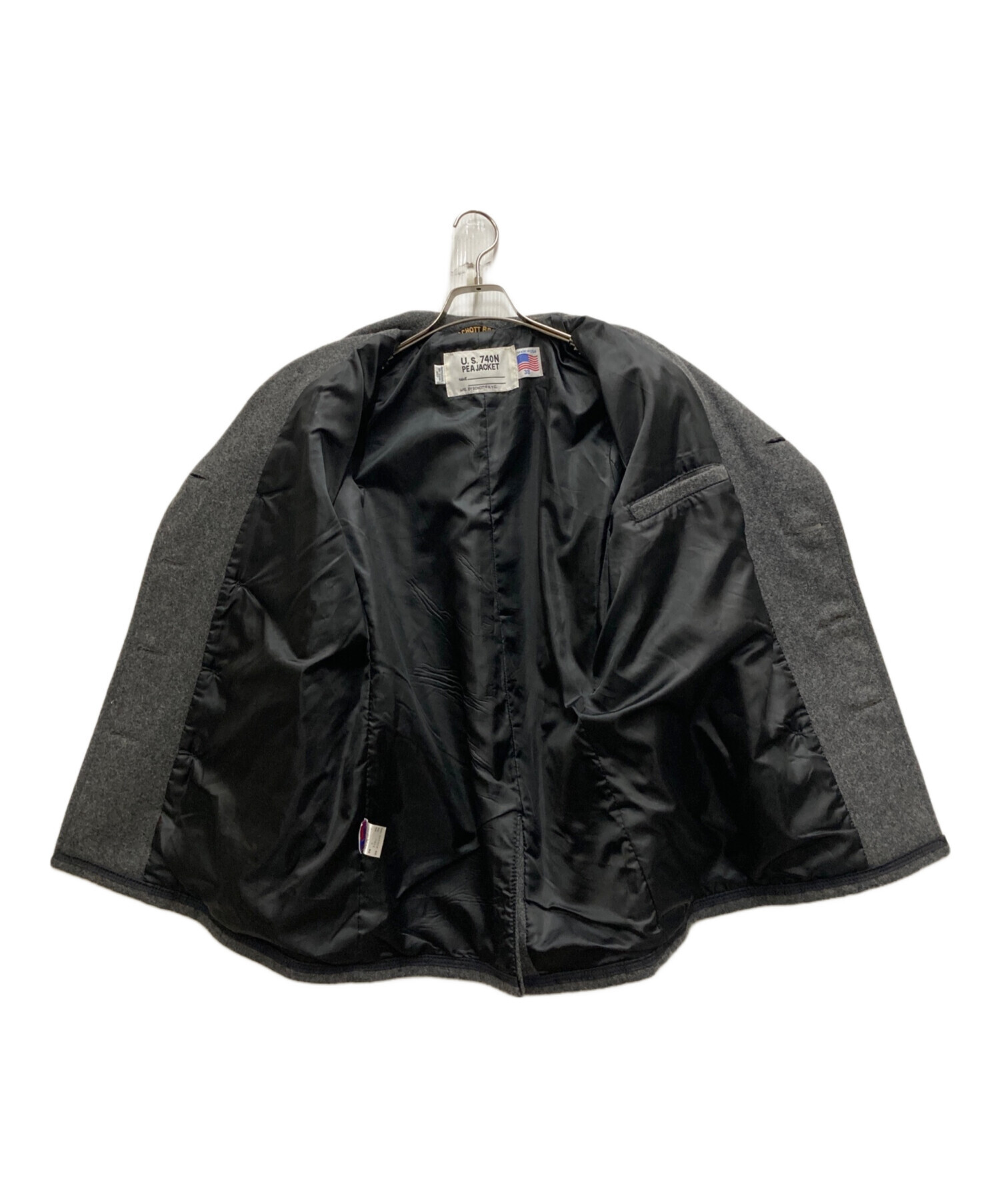 中古・古着通販】SCHOTT BROS. (ショット) 740N PEA JACKET グレー 