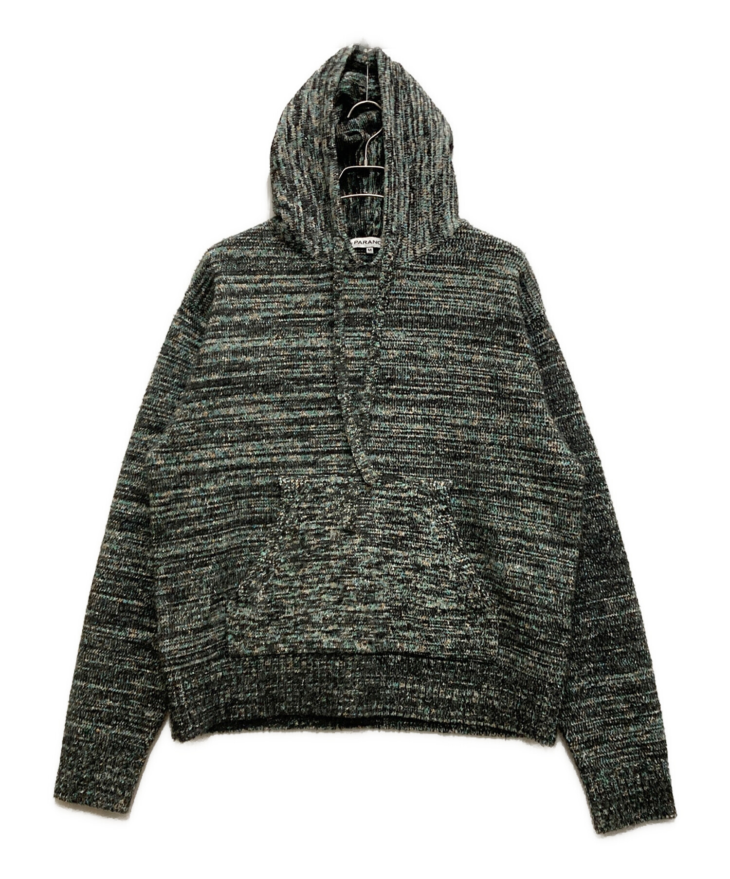 中古・古着通販】PARANOID (パラノイド) KNIT HOODIE ブラック 