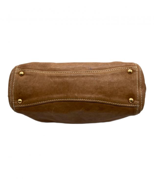 中古・古着通販】MIU MIU (ミュウミュウ) レザートートバッグ ブラウン