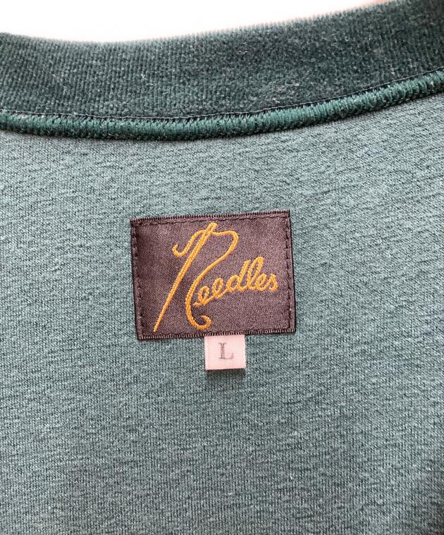 中古・古着通販】Needles (ニードルズ) ベロアTシャツ グリーン