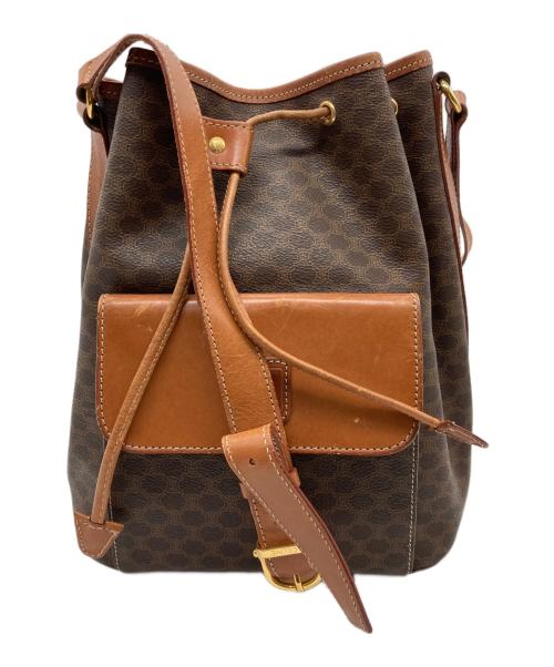 中古・古着通販】CELINE (セリーヌ) マカダム柄巾着ショルダーバッグ