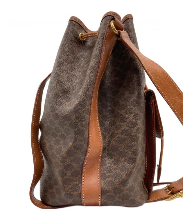 中古・古着通販】CELINE (セリーヌ) マカダム柄巾着ショルダーバッグ