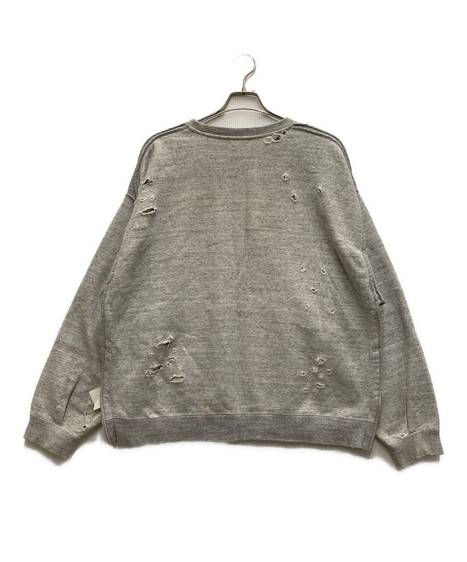 中古・古着通販】YOKE (ヨーク) 20AW OVERSIZED PIPING DAMAGE SWEAT