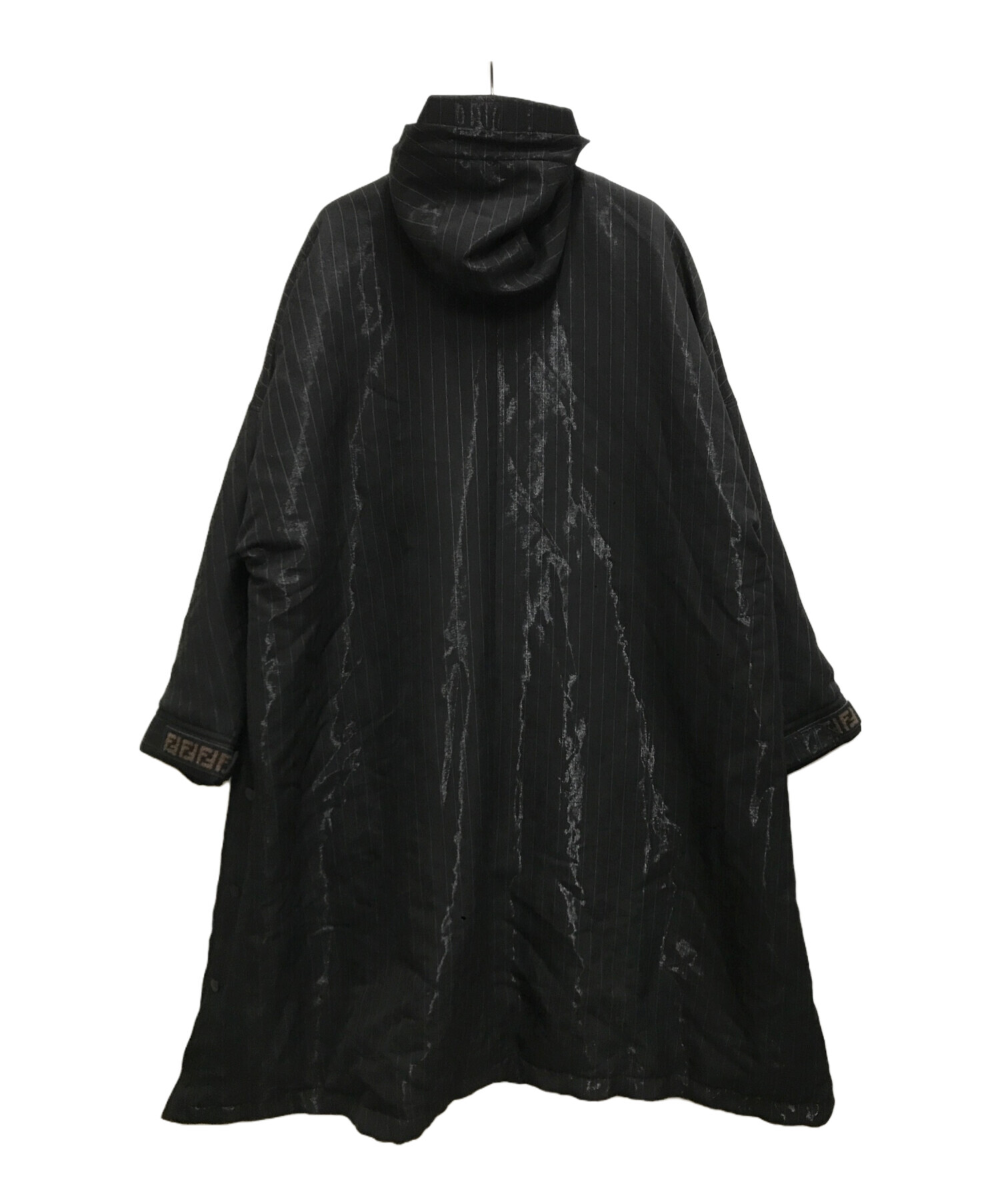 中古・古着通販】FENDI (フェンディ) ストライプフーデットコート