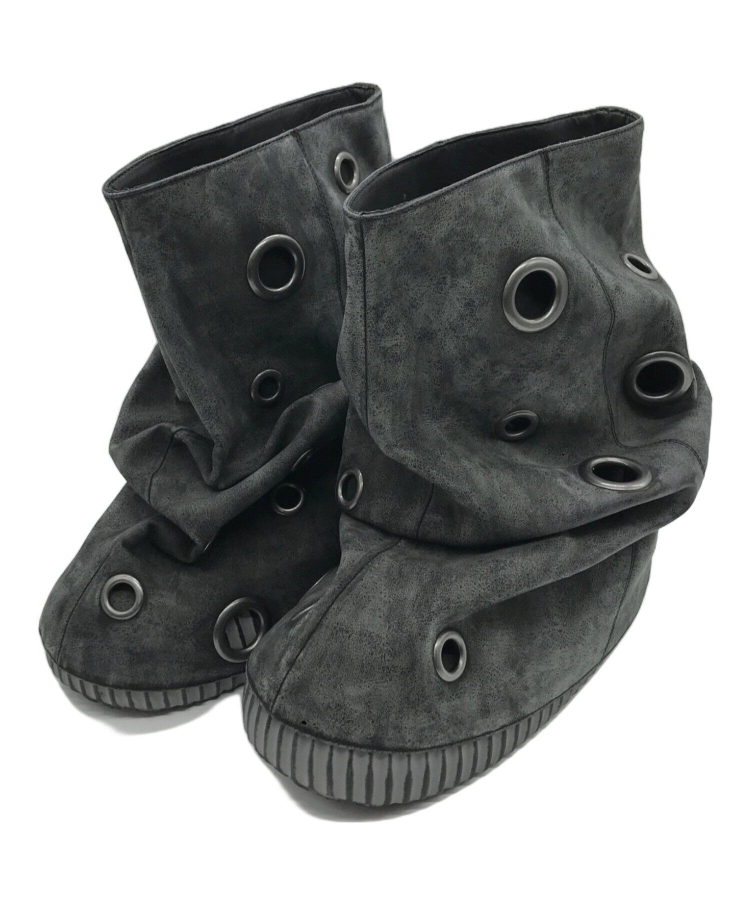 中古・古着通販】YELLO (イエロ) MERCURIO SHORT BOOTS ブラック