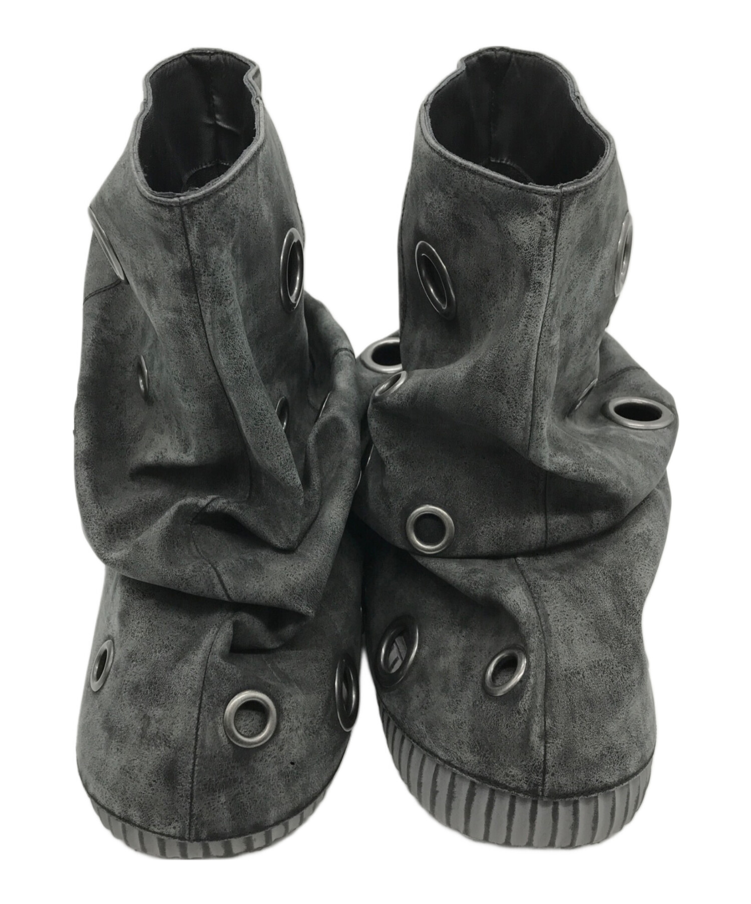 YELLO MERCURIO SHORT BOOTS ブーツ 中古・古着通販】YELLO (イエロ) MERCURIO SHORT BOOTS ブラック