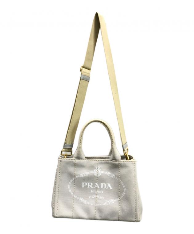 中古・古着通販】PRADA (プラダ) カナパS 2wayバッグ グレー｜ブランド