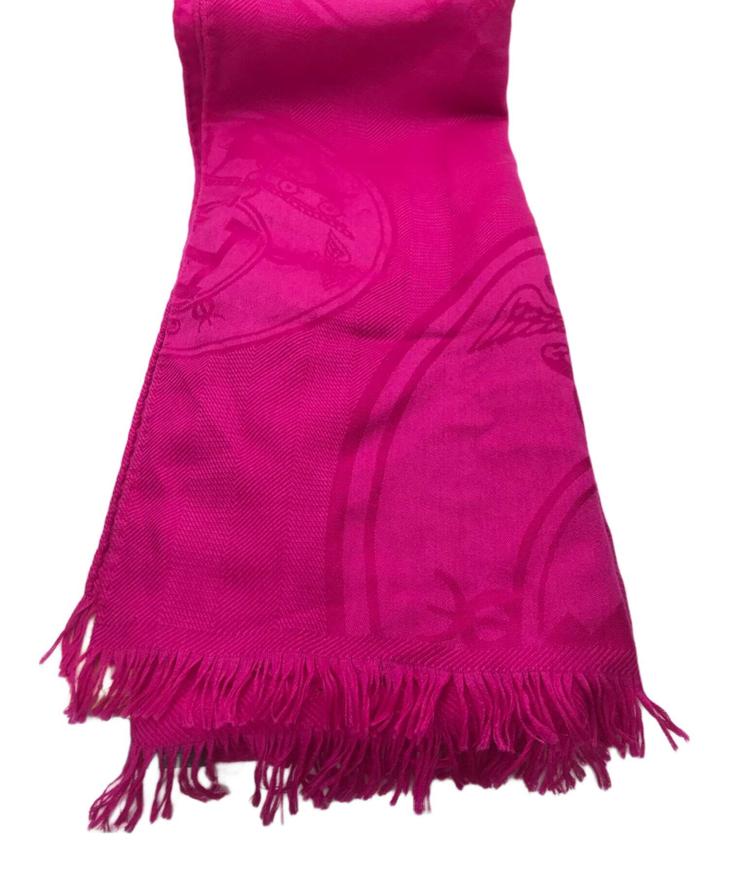 中古・古着通販】HERMES (エルメス) カシミヤシルクストール ピンク