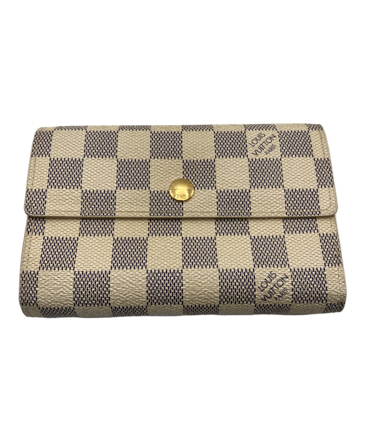 中古・古着通販】LOUIS VUITTON (ルイ ヴィトン) 3つ折り財布 ベージュ