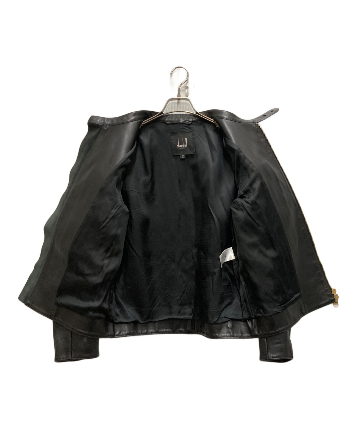 dunhill 黒 レザージャケット 中古・古着通販】dunhill (ダンヒル) デューク・スリムフィット