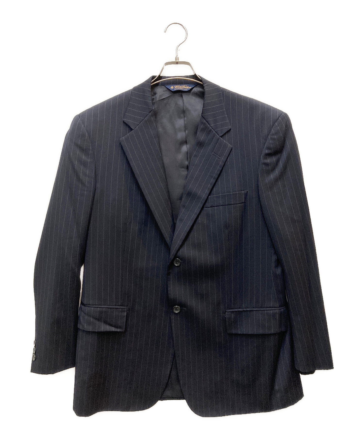 Brooks Brothers 2Bスーツ 黒グレー 38W セットアップ XL 中古・古着通販】BROOKS BROTHERS (ブルックスブラザーズ) 2B