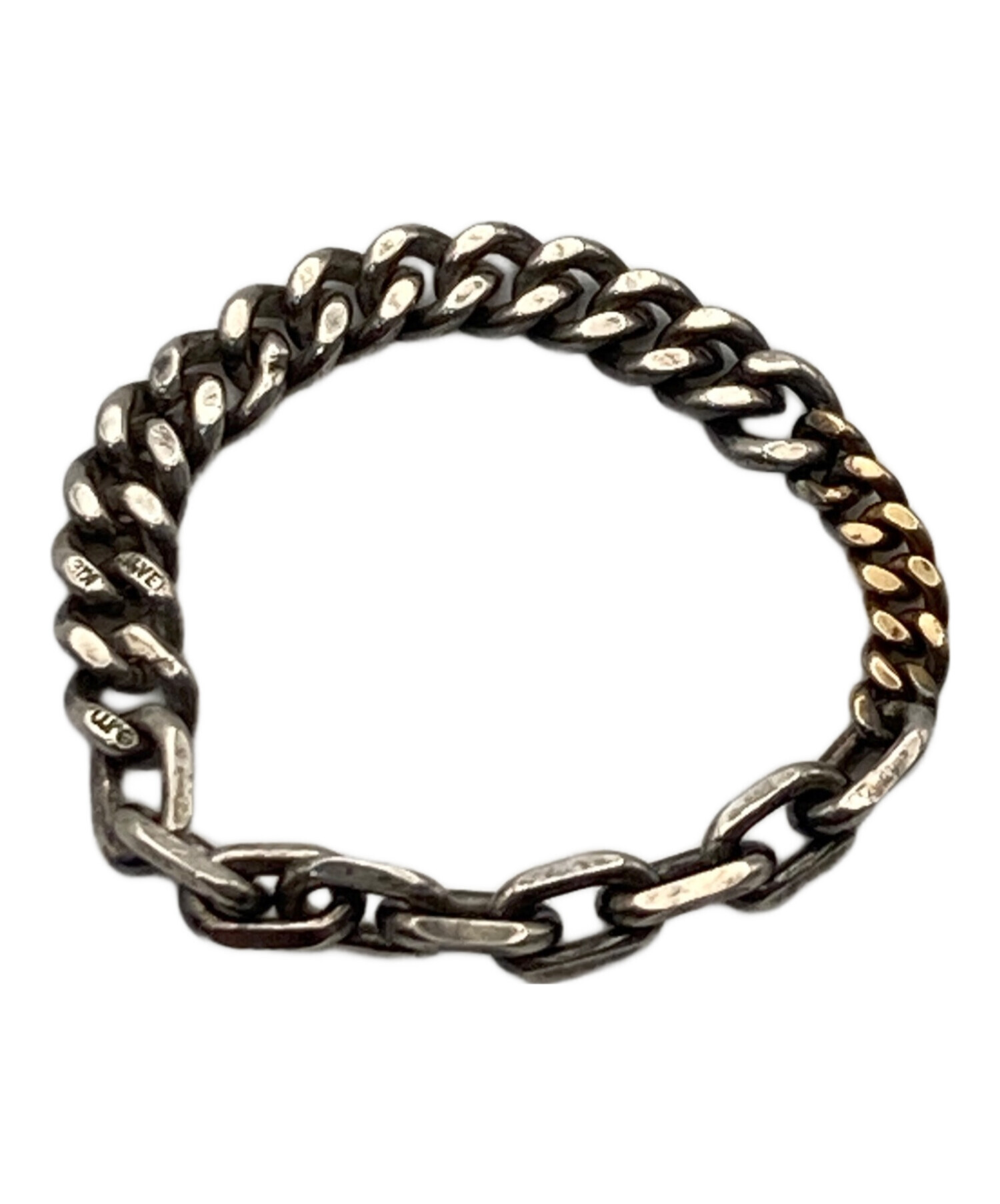 中古・古着通販】e.m. (イーエム) ミックスチェーンリング シルバー