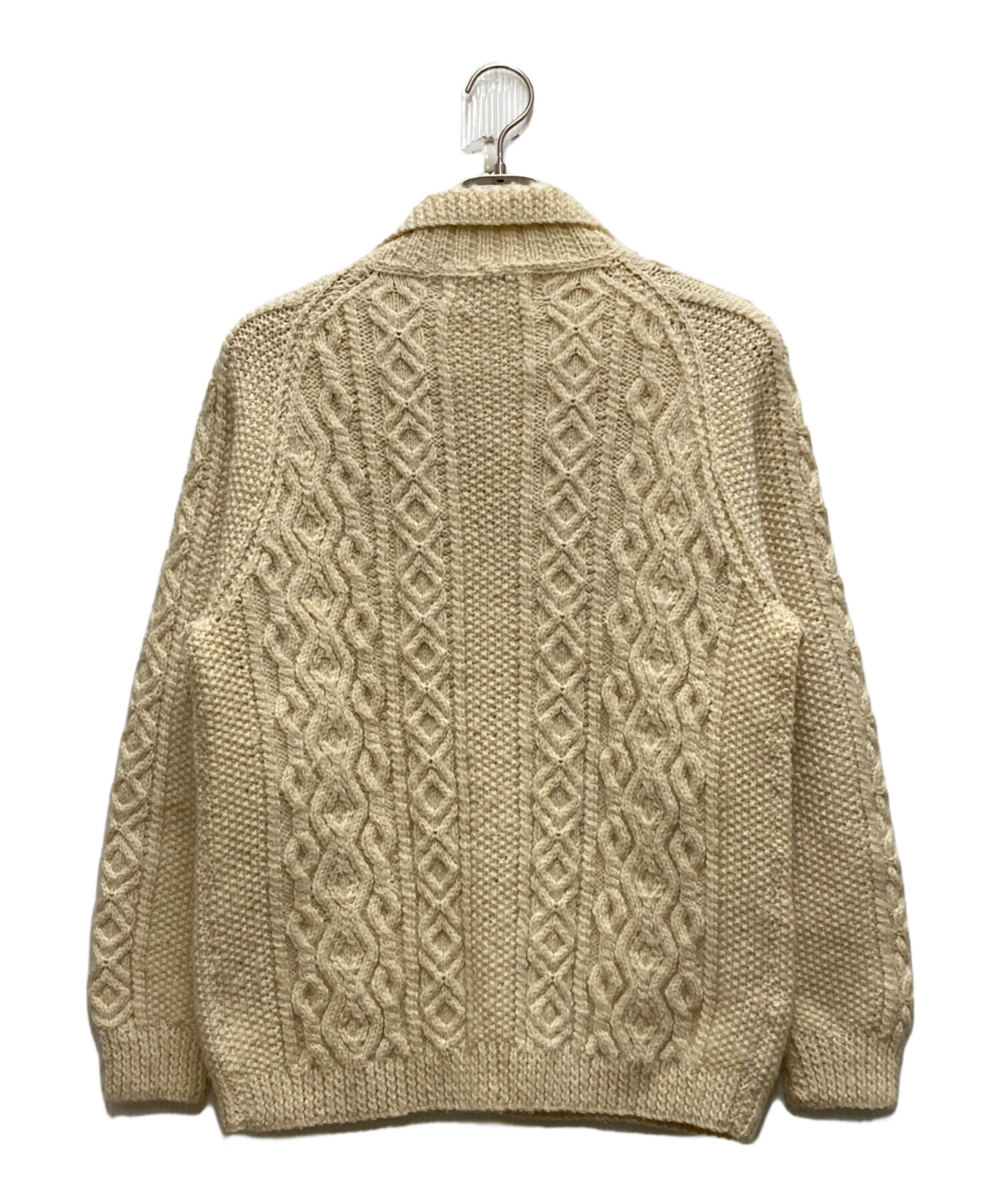 Inverallan カーディガン ベージュ 中古・古着通販】INVERALLAN (インバーアラン) アランカーディガン