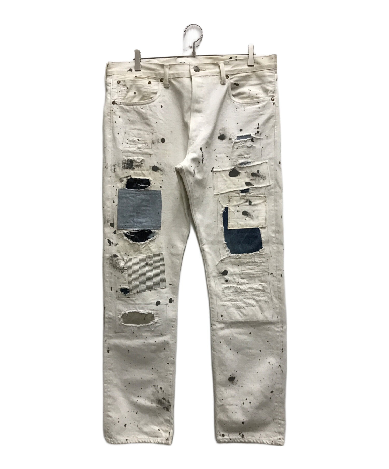 中古・古着通販】RRL (ダブルアールエル) パッチワーク加工デニム