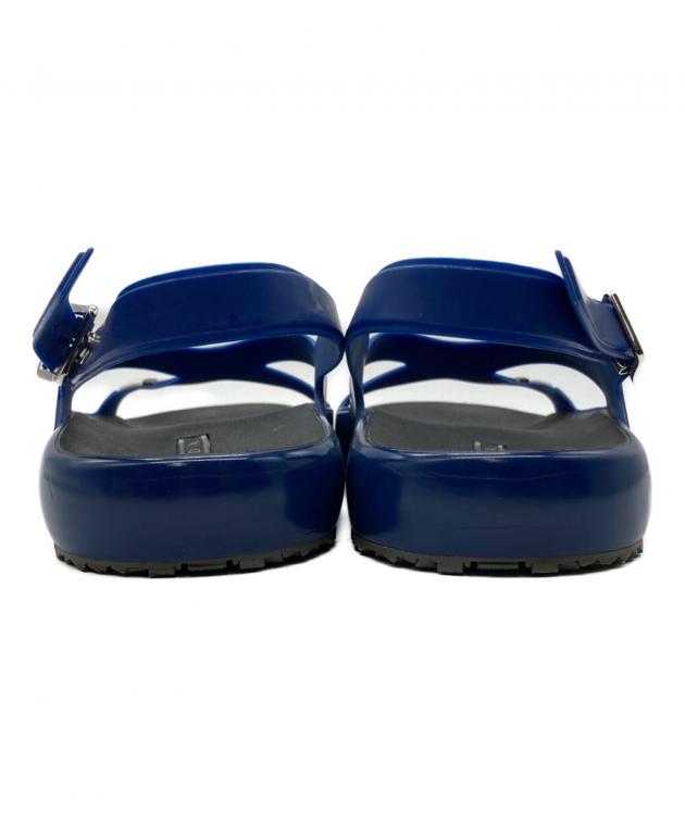 PRADA 青 スライドラバーサンダル新品 中古・古着通販】PRADA (プラダ) 17SS クロスストラップラバーサンダル