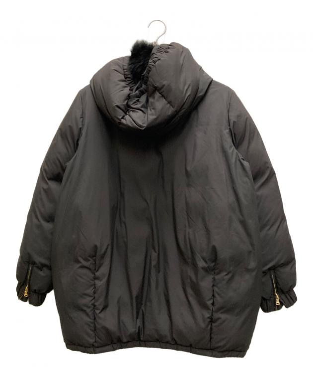 MUSE de Deuxieme classe ファー付きダウン MUSE de Deuxieme Classe 「MUSE classe」 ダウンコート 36 ブラック