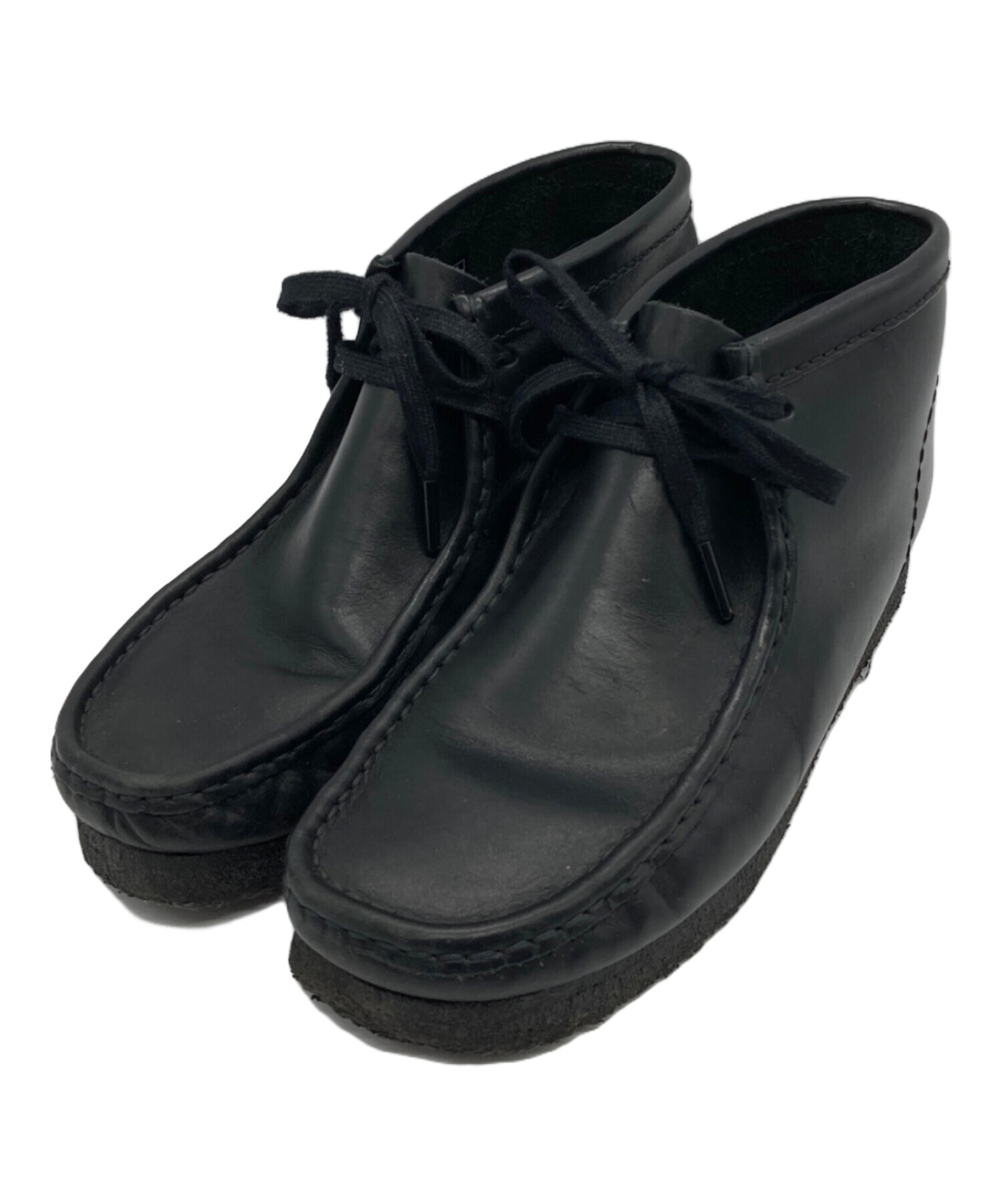clarks クラークス シューズ（その他） メンズ 【古着】【中古】 中古・古着通販】CLARKS (クラークス) Wallabee BLACK LEATHER
