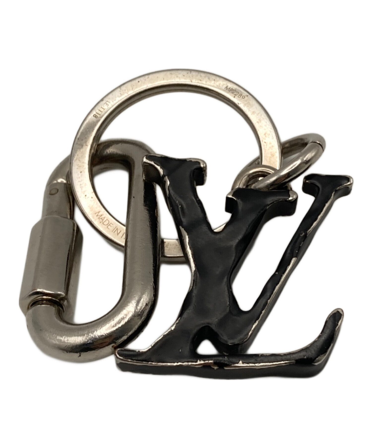 未使用　ルイヴィトン　ポルトクレ　LVシャープ　キーホルダー　キーリング 中古・古着通販】LOUIS VUITTON (ルイ ヴィトン) ポルトクレLVシャープ