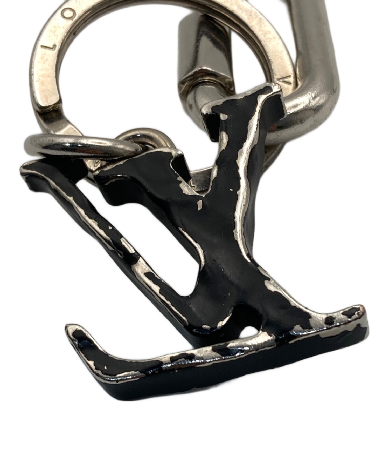 未使用　ルイヴィトン　ポルトクレ　LVシャープ　キーホルダー　キーリング 中古・古着通販】LOUIS VUITTON (ルイ ヴィトン) ポルトクレLVシャープ