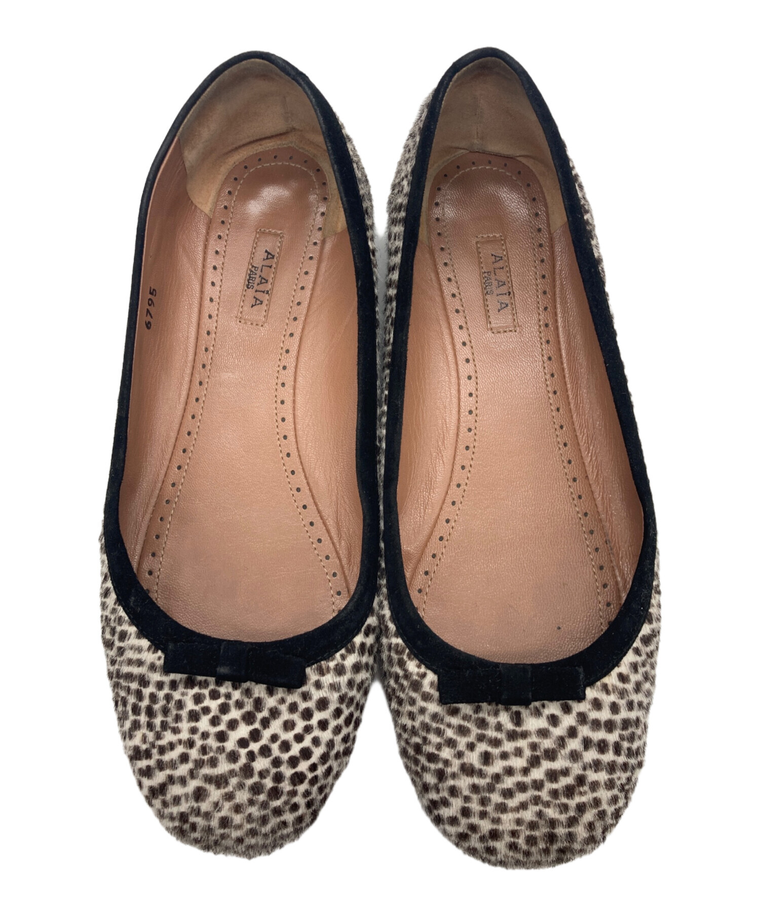 中古・古着通販】ALAIA (アライア) バレエシューズ ブラウン サイズ:36