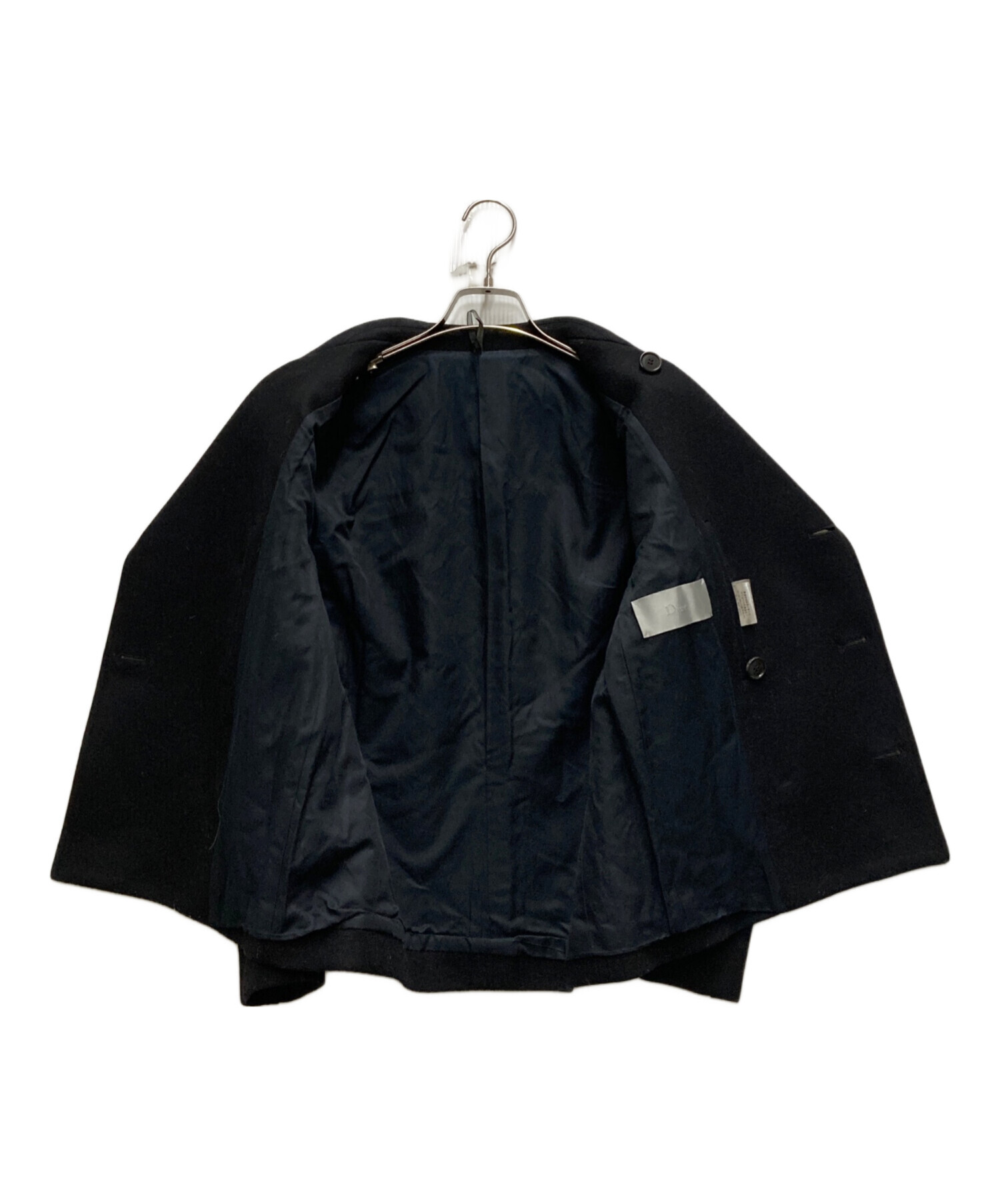 中古・古着通販】Dior Homme (ディオール オム) Pコート ブラック