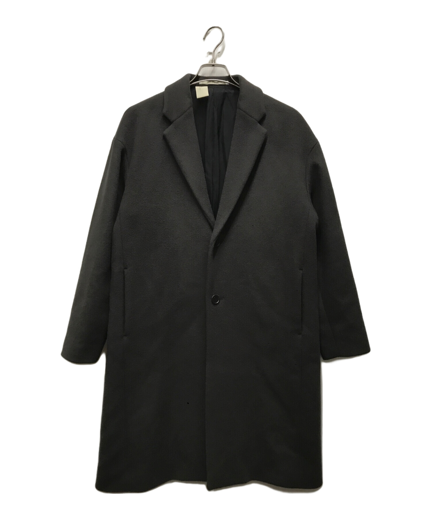 N.HOLLYWOOD エヌハリウッド ダブルチェスターコート ブラック 36 中古・古着通販】N.HOOLYWOOD (エヌ ハリウッド) ドロップショルダー