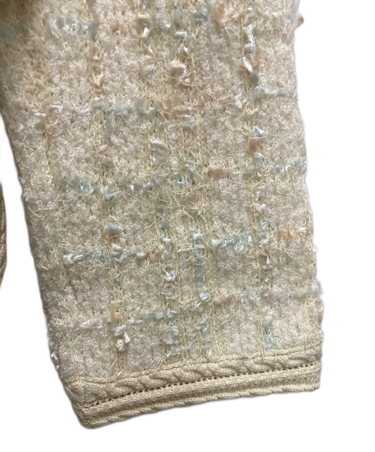 中古・古着通販】furfur (ファーファー) ツイードニットジャケット