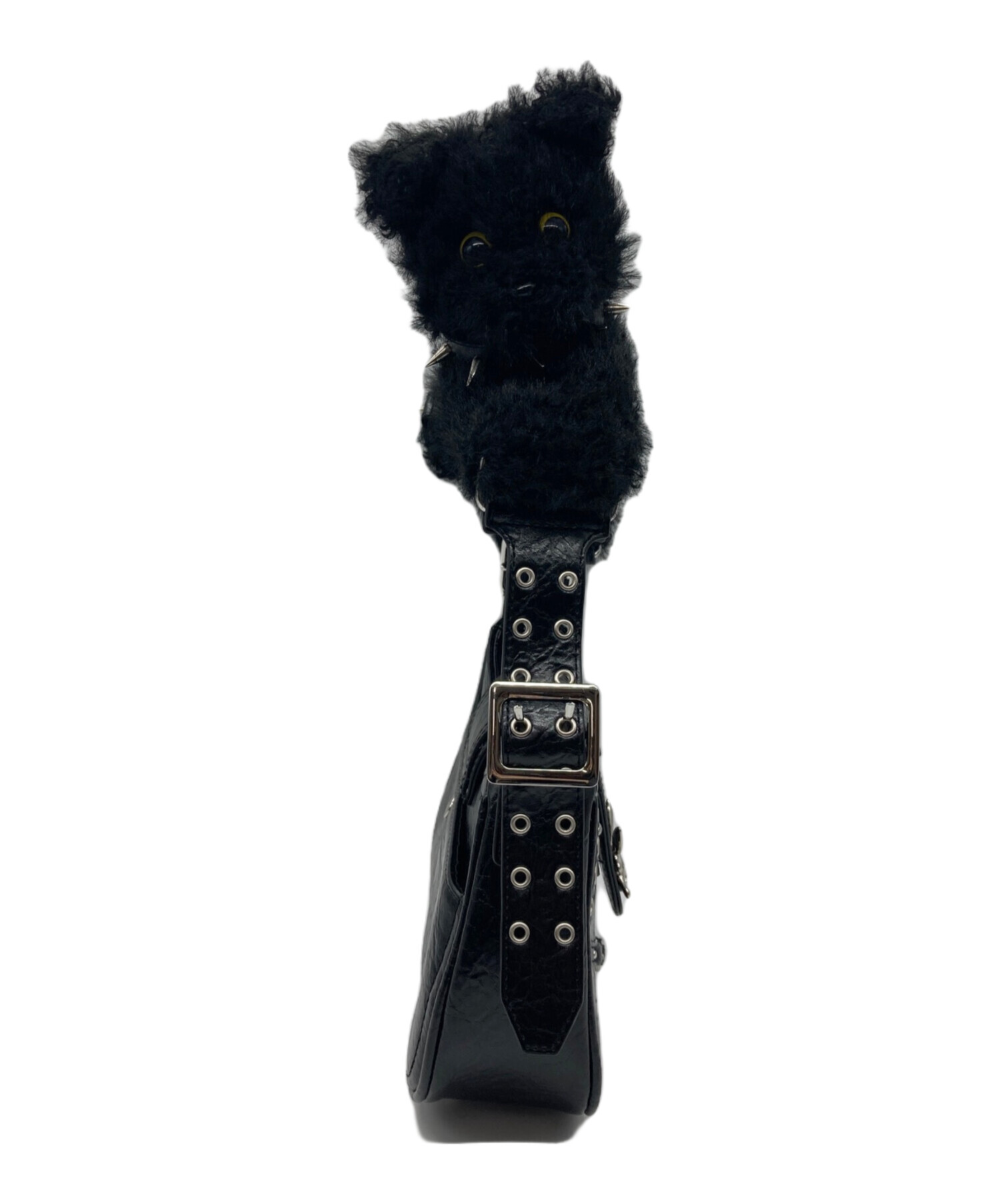 中古・古着通販】CFIERCE (フィアス) 猫ぬいショルダーバッグ ブラック 