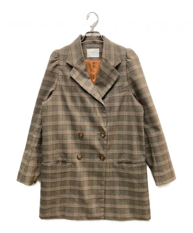 リ*ー様 ameri PUFF CHECK JACKET WITH SKIRT Ameri（アメリ）の「PUFF CHECK JACKET WITH SKIRT PANTS（テーラード