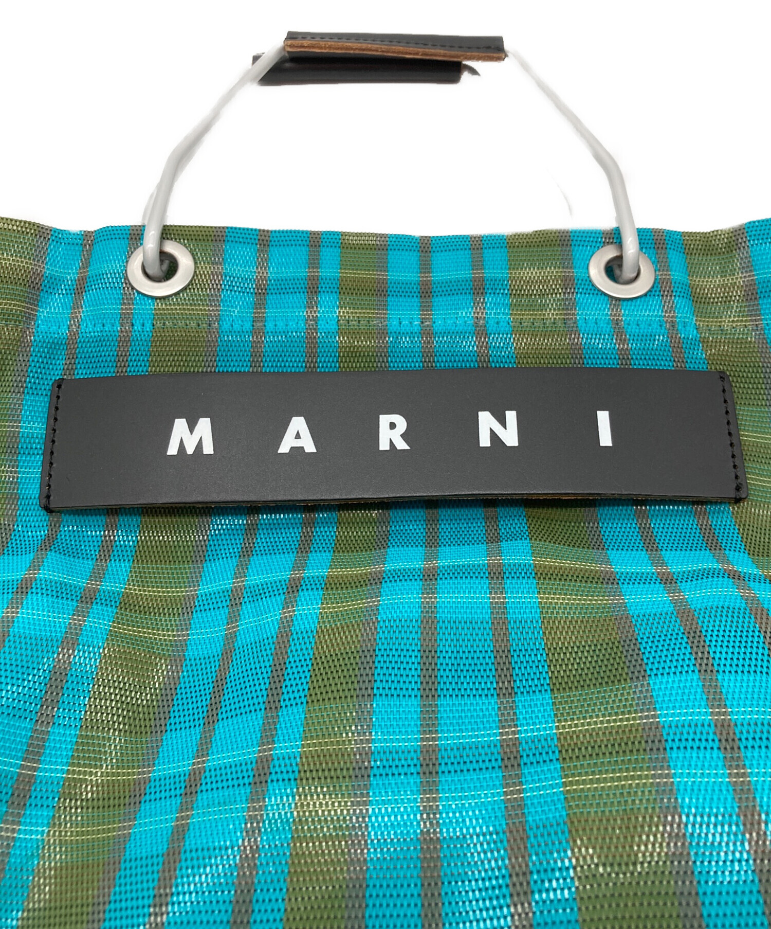 中古・古着通販】MARNI (マルニ) マーケットメッシュバッグ ブルー