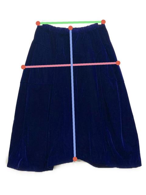 COMME des GARÇONS ネイビー スカートS COMMEdesGARCONS コムデギャルソン ブラック/ネイビー 2006AW ペルソナ