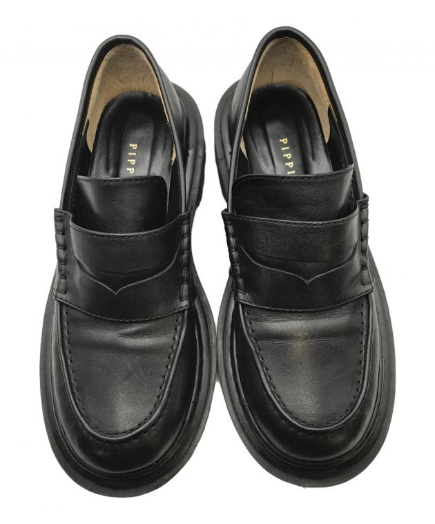 【最終値引き】 PIPPICHIC ビジュー付きブラックローファー 【23cm】 最終値引き】 PIPPICHIC ビジュー付きブラックローファー 【23cm