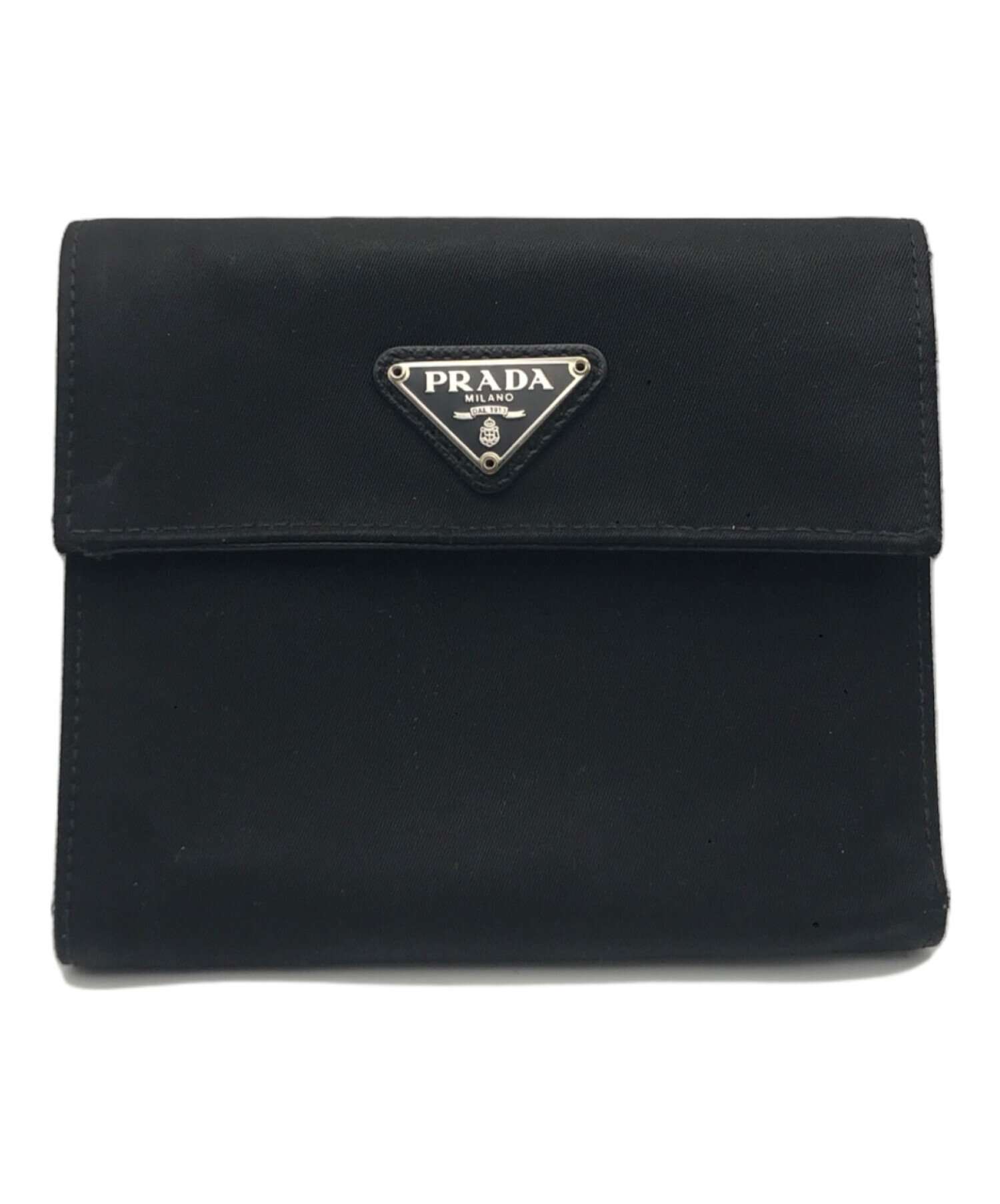 プラダ PRADA 3つ折り財布 - ナイロン 黒 財布 【公式通販】