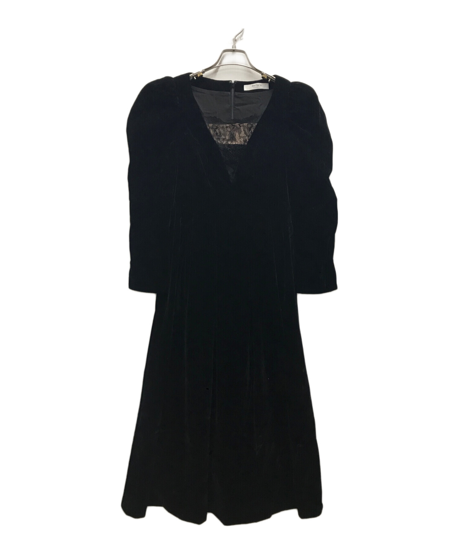 ワンピース Her lip to Royce Velour Long Dress herlipto Royce Velour Long Dress Mサイズ - メルカリ