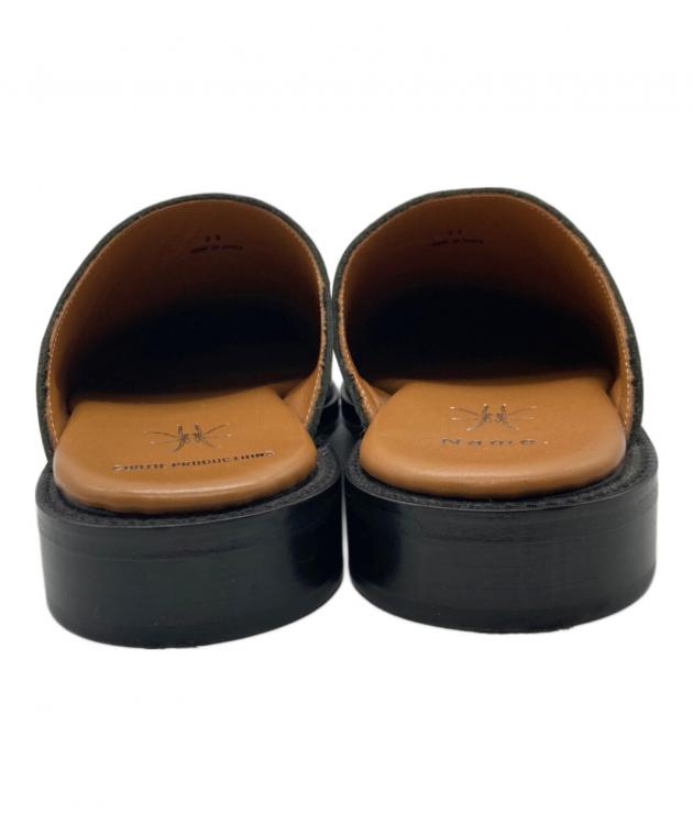 COOTIE PRODUCTIONS x Name. ブラックレザーサンダル 中古・古着通販】Name. (ネーム) COOTIE PRODUCTIONS (クーティー