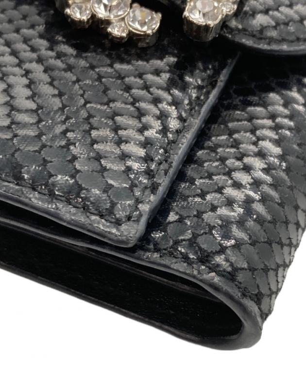 中古・古着通販】JIMMY CHOO (ジミーチュウ) ビジュー3つ折り財布