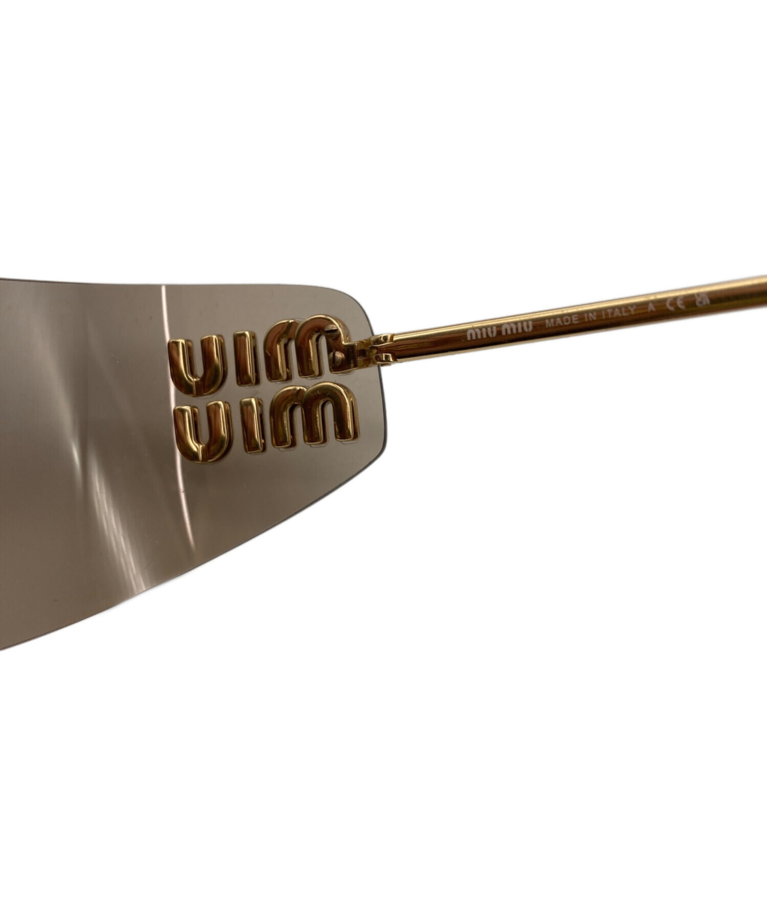 中古・古着通販】MIU MIU (ミュウミュウ) 夜明けのサングラス ゴールド